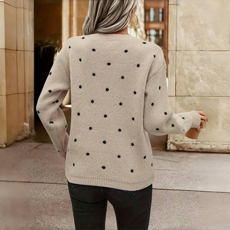 Giorgia Polka Dot Knit Sweater