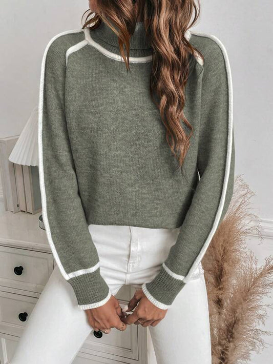 Elegant lined women's sweater