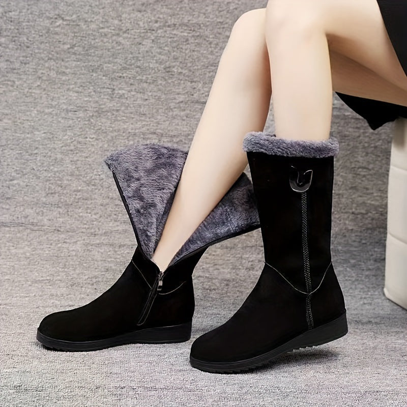 Britta – Warm Side Zipper Boots