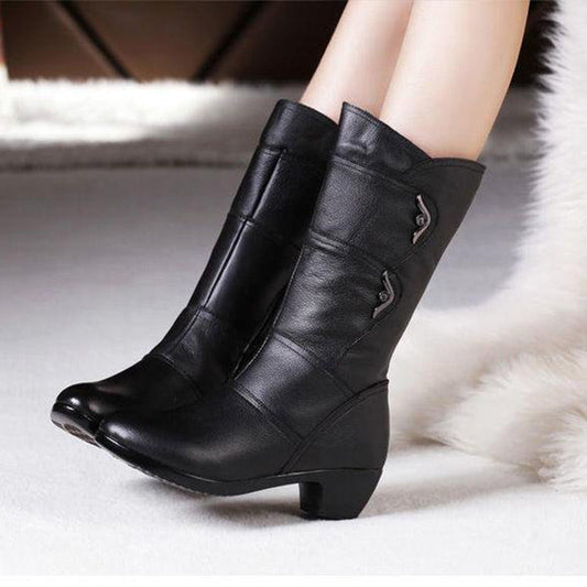 Benedetta - High boots with side zipper and anti-slip