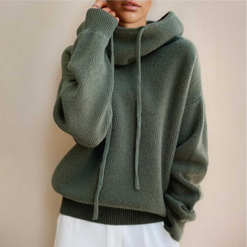 Farina - Knit hooded sweater