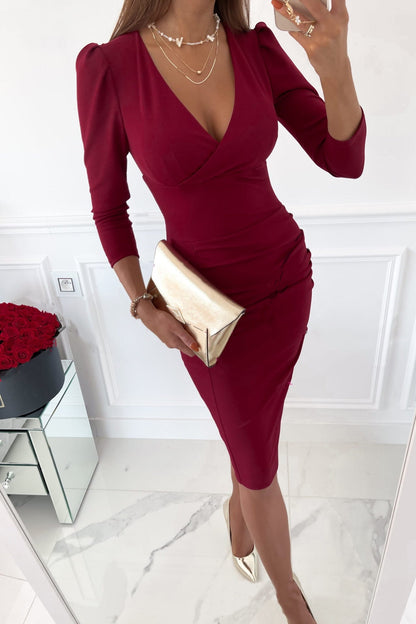 Elegant V-Neck Dress