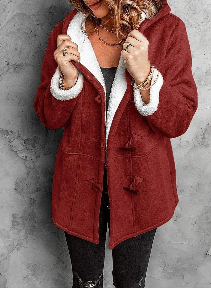 Scarlett - Hooded Fleece Coat