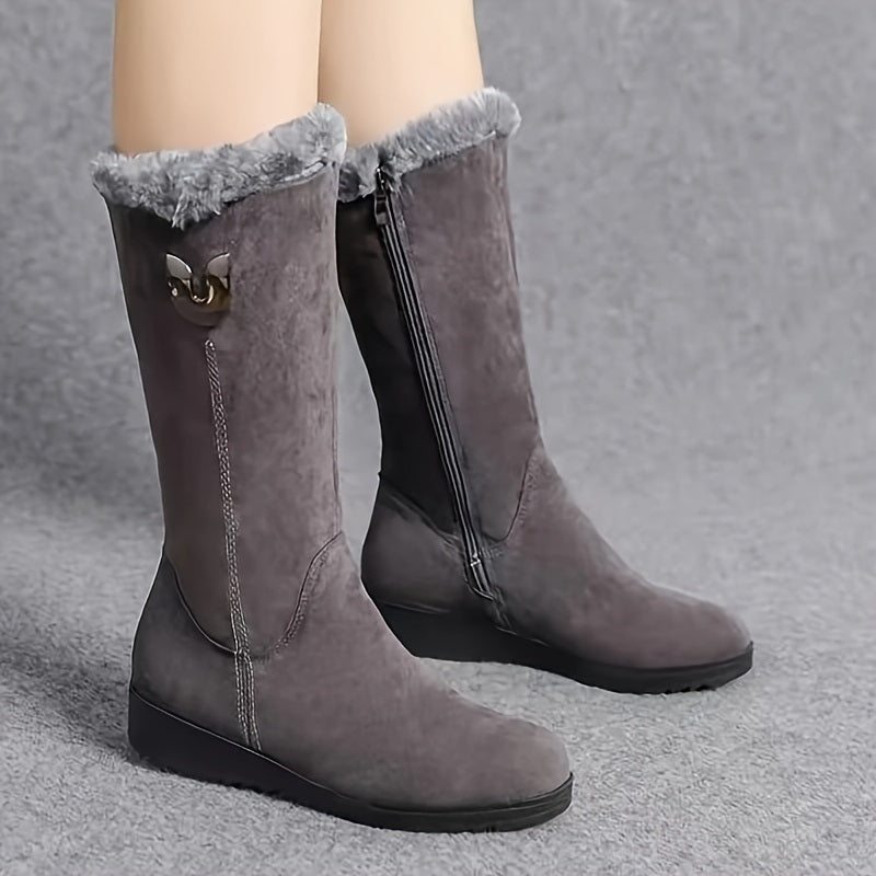 Britta – Warm Side Zipper Boots