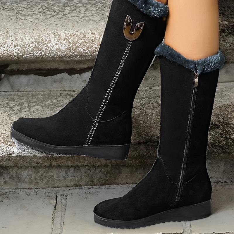 Britta – Warm Side Zipper Boots