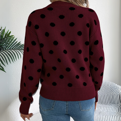 Nuala – Polka dot Knitted Sweater