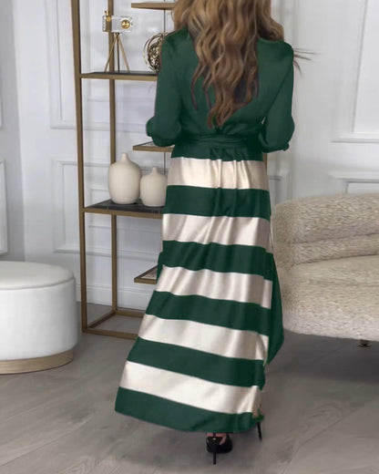 Sophie – Striped Elegant Dress