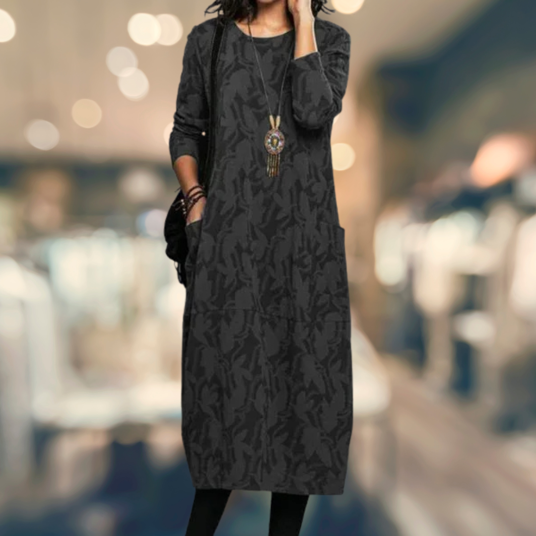 Rudy - Stylish winter dress with pockets