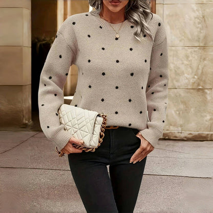 Giorgia Polka Dot Knit Sweater