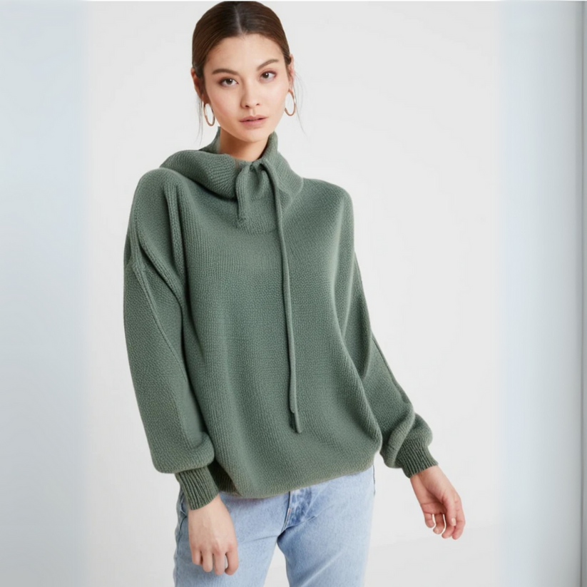 Farina - Knit hooded sweater