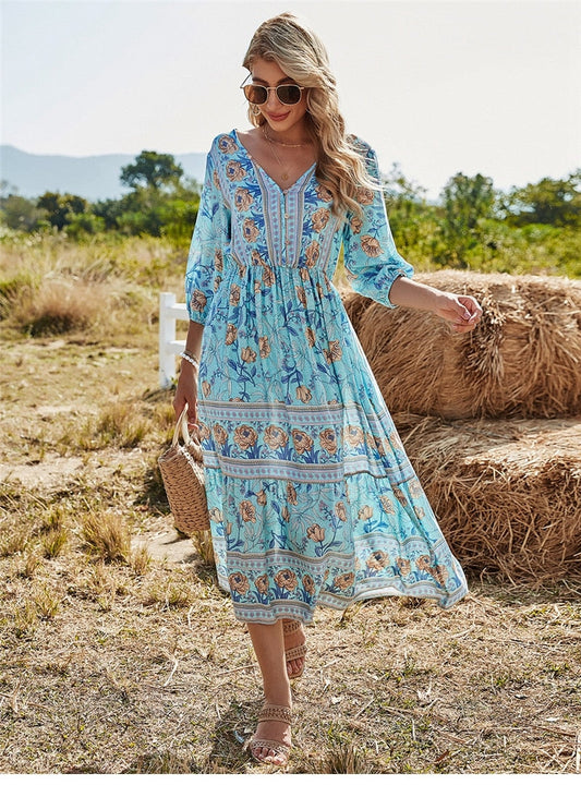 Clara Women's Bohemian Summer Dress