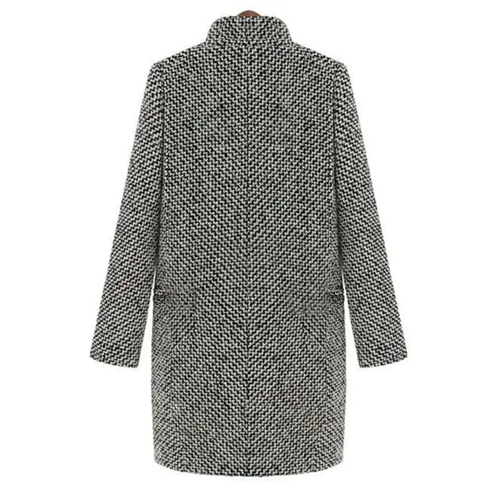 Konstanze - Elegance and Comfort Long Houndstooth Jacket