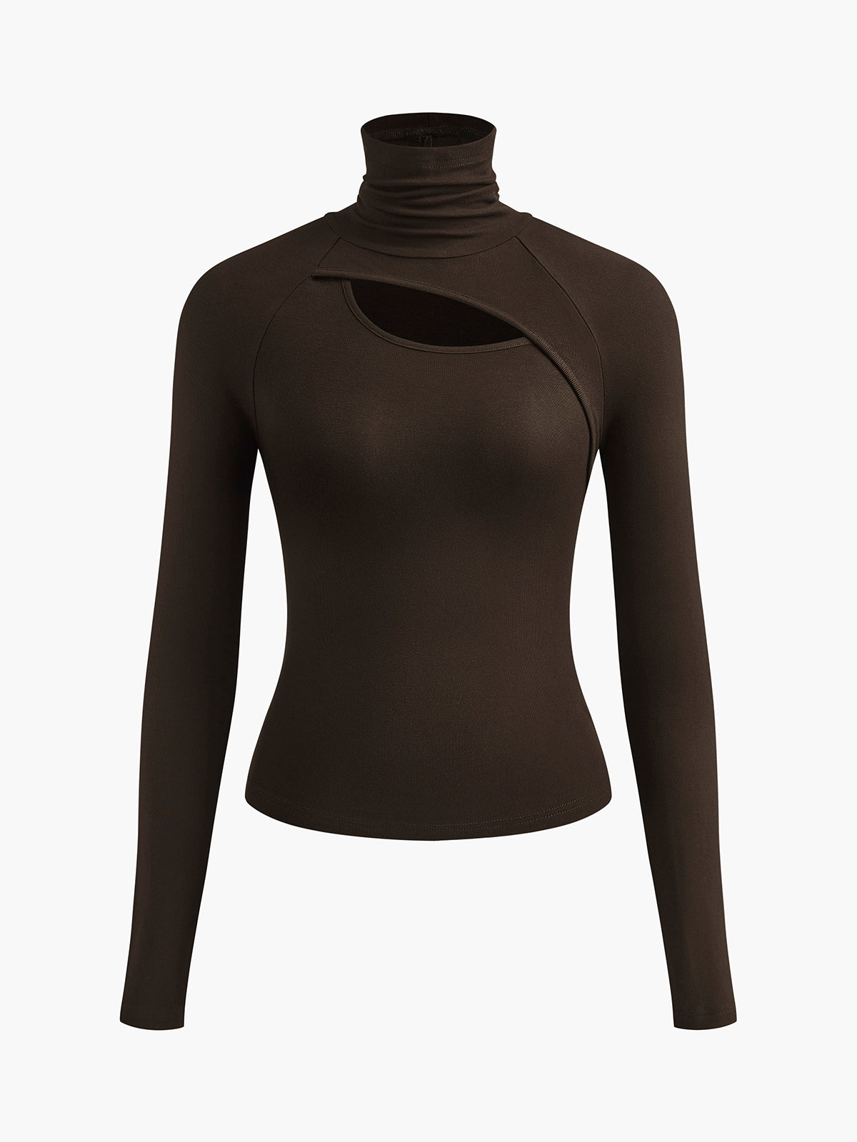 Turtleneck Long Sleeve Slinky Top