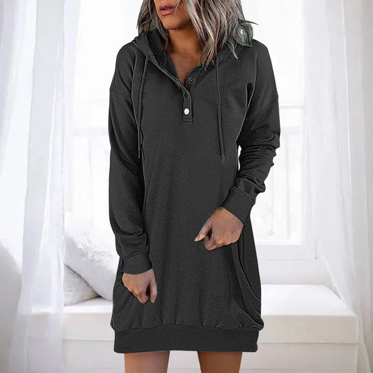 ALLEGRA – Casual Hoodie Dress for Effortless Style and Comfort