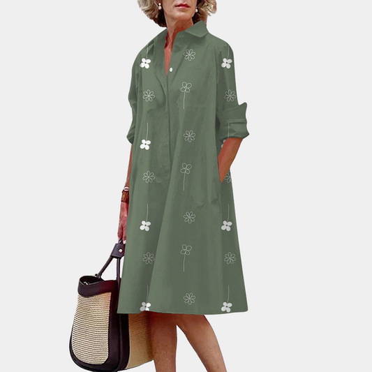 Anastasia – Elegant Women's Shirt Dress