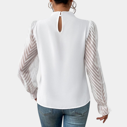 Women's Coastal Elegance Long Sleeve Top