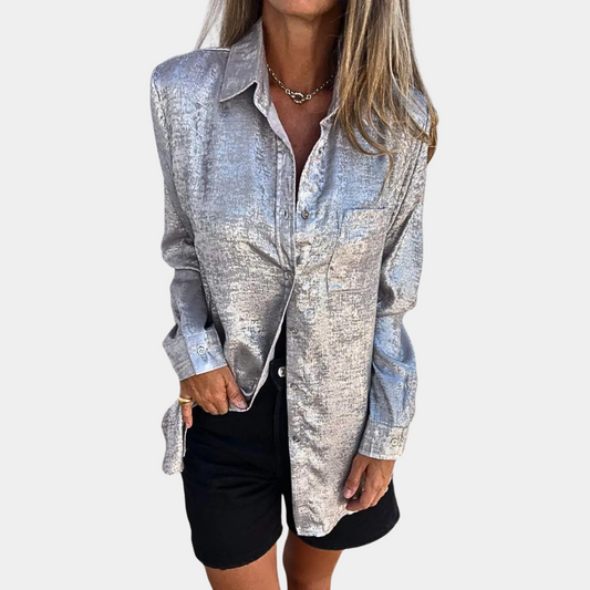 Sarah Chic Long Sleeve  Women's Blouse