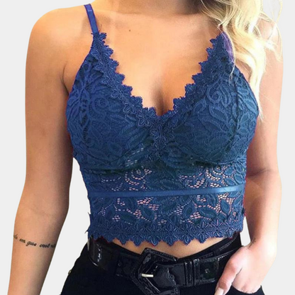 Leona Stylish Floral Lace Women's Top