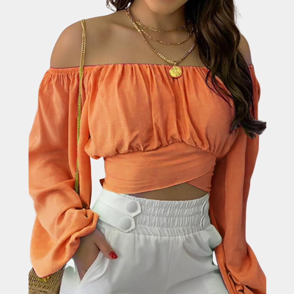 Patrycja Off-Shoulder Long Sleeve Women's Blouse