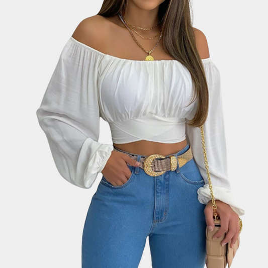 Patrycja Off-Shoulder Long Sleeve Women's Blouse