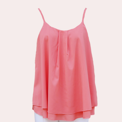 Stylish Sleeveless  Casual Chiffon Blouse