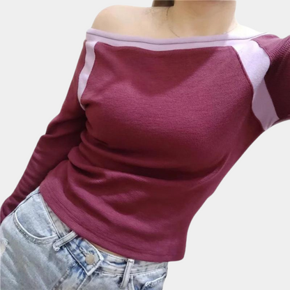 Dorota Off-Shoulder Women's Long Sleeve Top