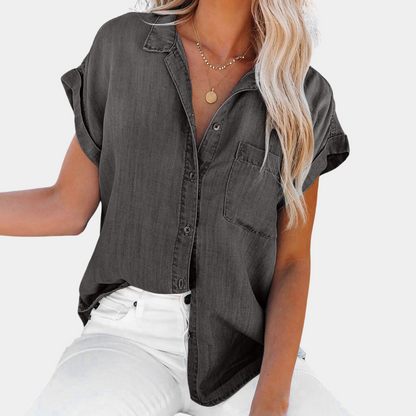 Shaloni Modern Casual Denim Blouse for Women