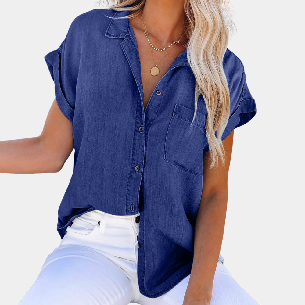 Shaloni Modern Casual Denim Blouse for Women