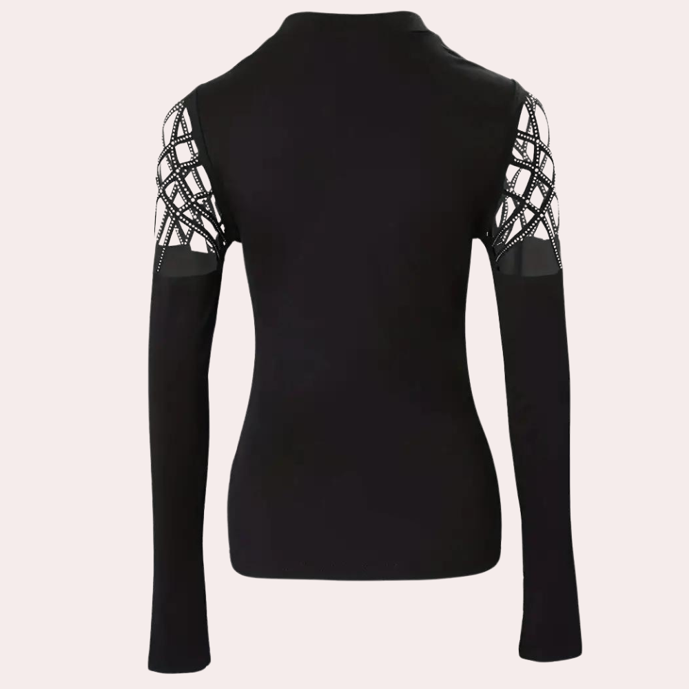 Mariel Women's Top with Fashionable Cut-Out Design