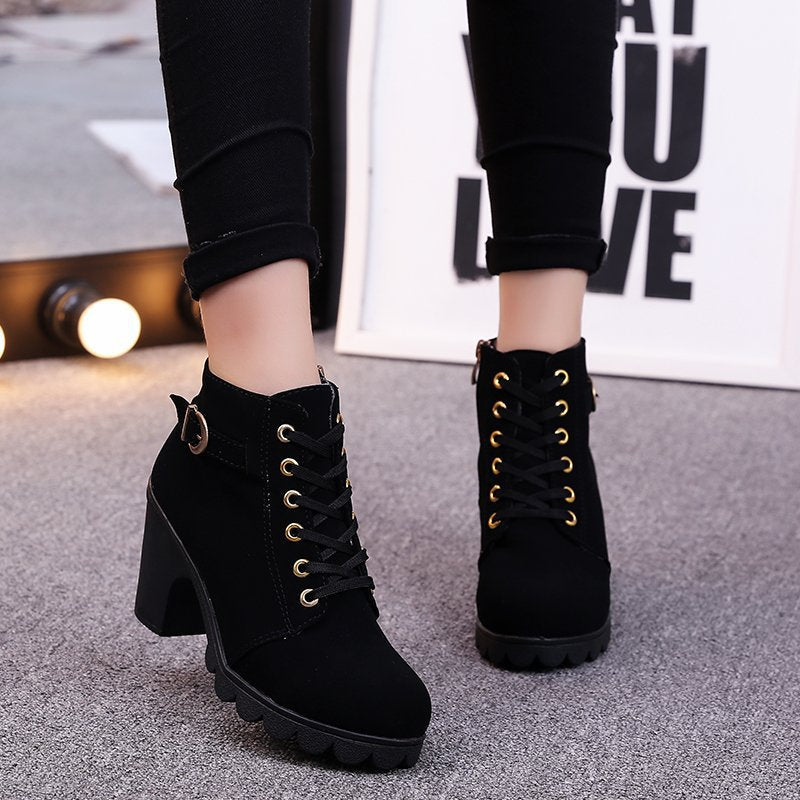 Jane - High Heel Short Boots