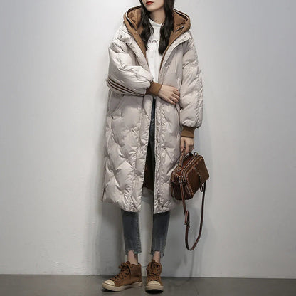 Lesley Quilted Coat with Hood