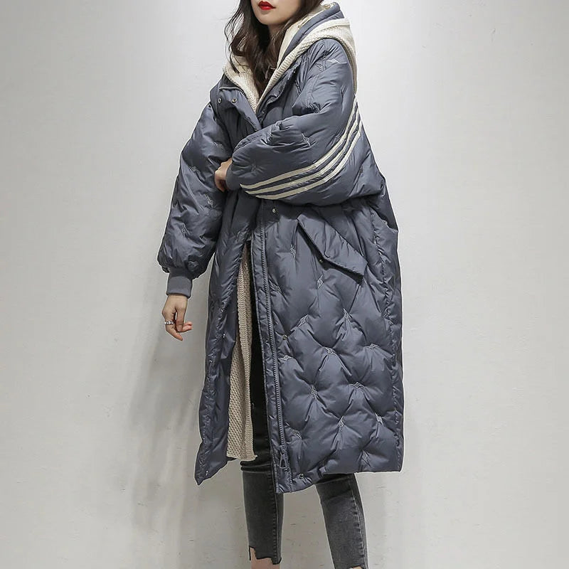 Lesley Quilted Coat with Hood