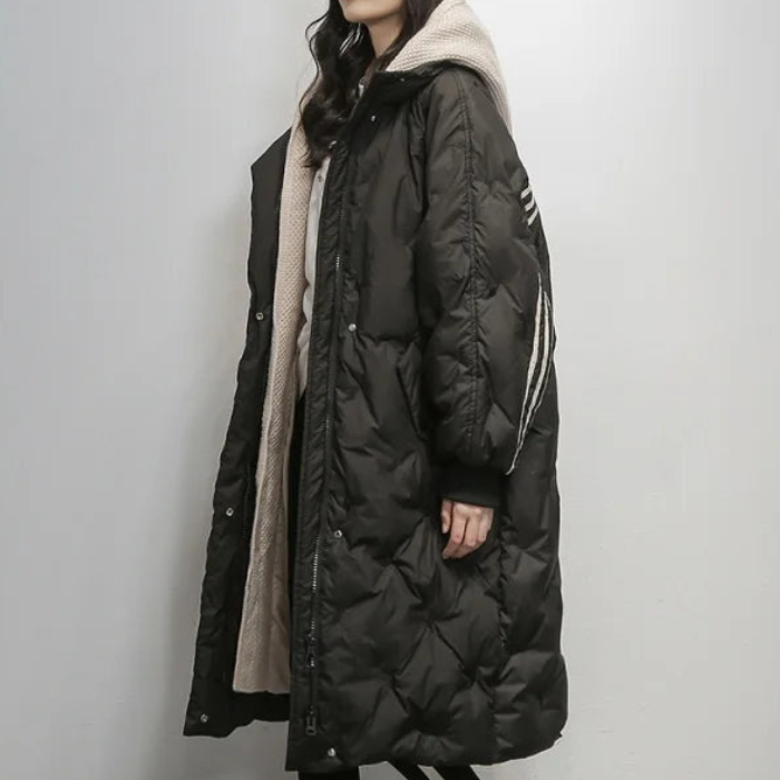 Lesley Quilted Coat with Hood