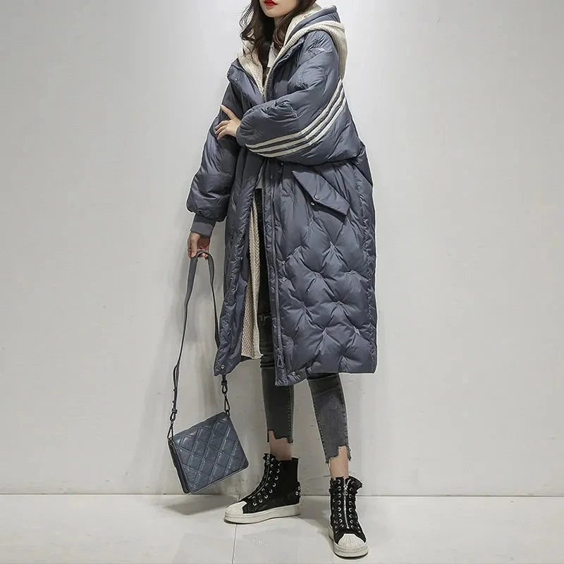 Lesley Quilted Coat with Hood