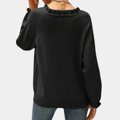 ANN Modern Women's Ruffle Sweater