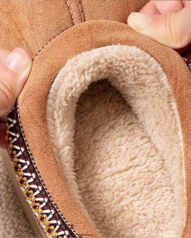 Hilaria – Cashmere Warm Thick Sole Slippers