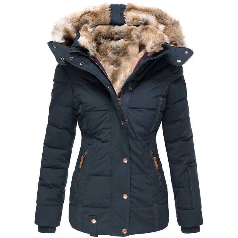 Aisa - Warm winter coat with fur lining