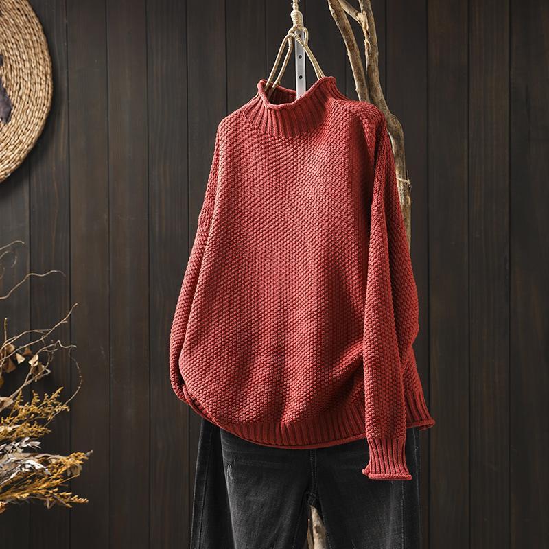 Classic knit sweater for ladies