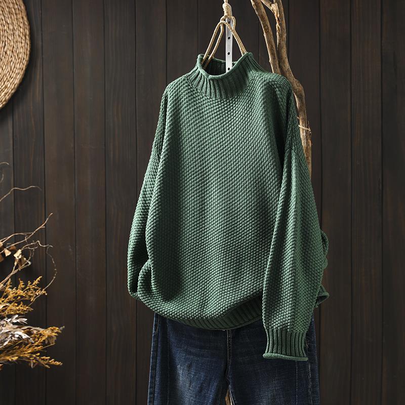 Classic knit sweater for ladies