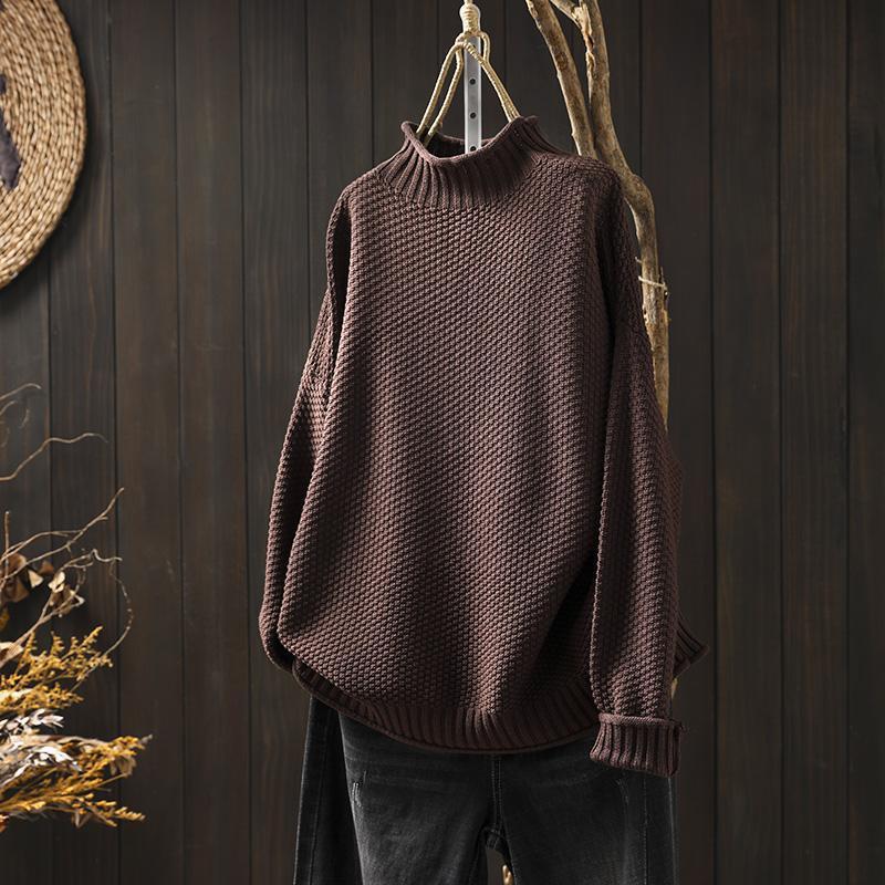 Classic knit sweater for ladies