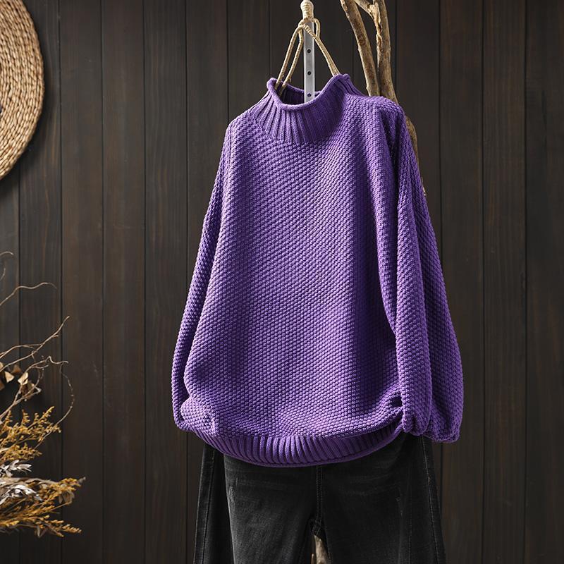 Classic knit sweater for ladies