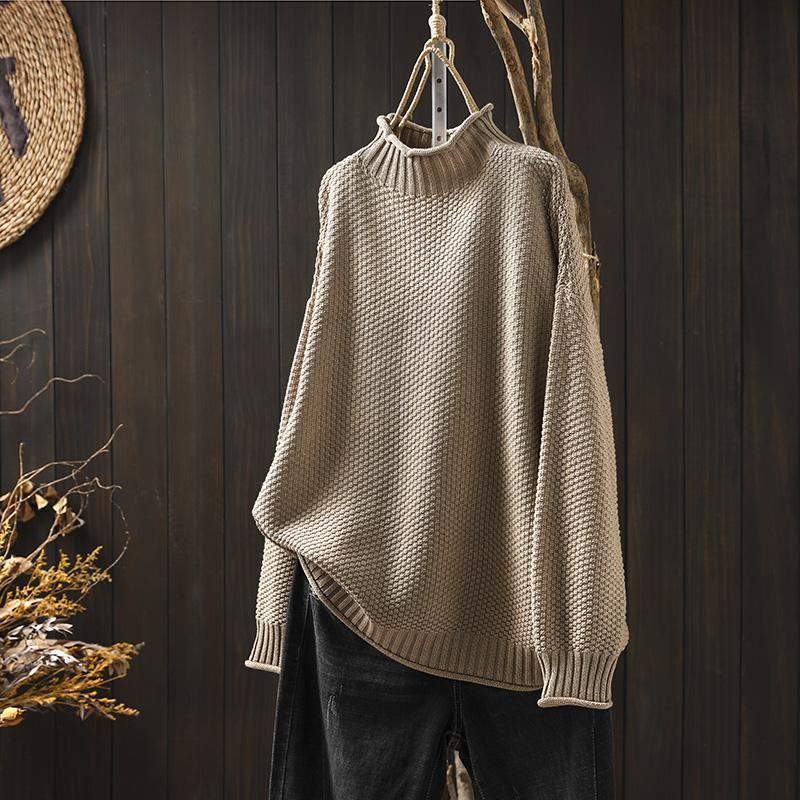 Classic knit sweater for ladies