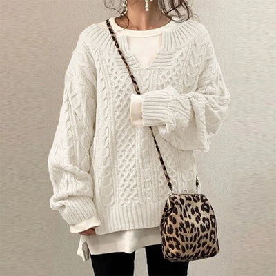 Zayla Ladies Cable Knit Sweater