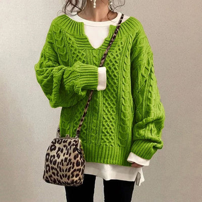 Zayla Ladies Cable Knit Sweater