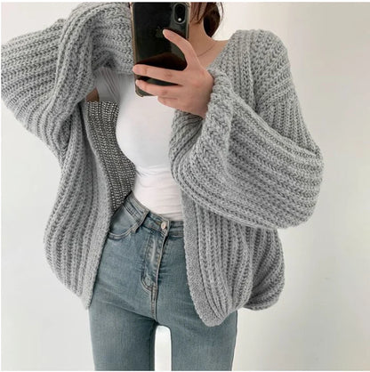 VIKI | Sleeve Cardigan Sweater.