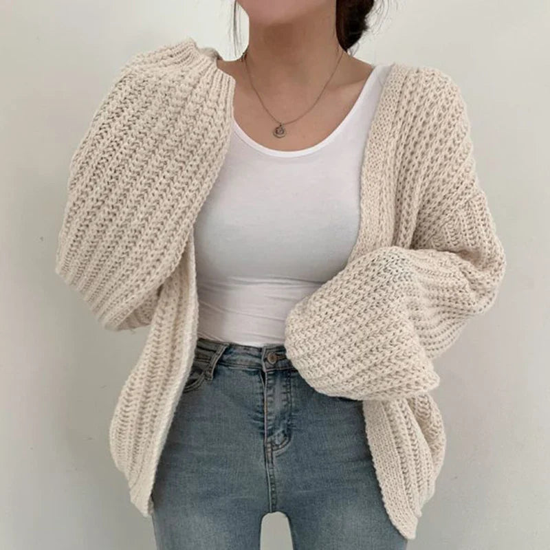 VIKI | Sleeve Cardigan Sweater.