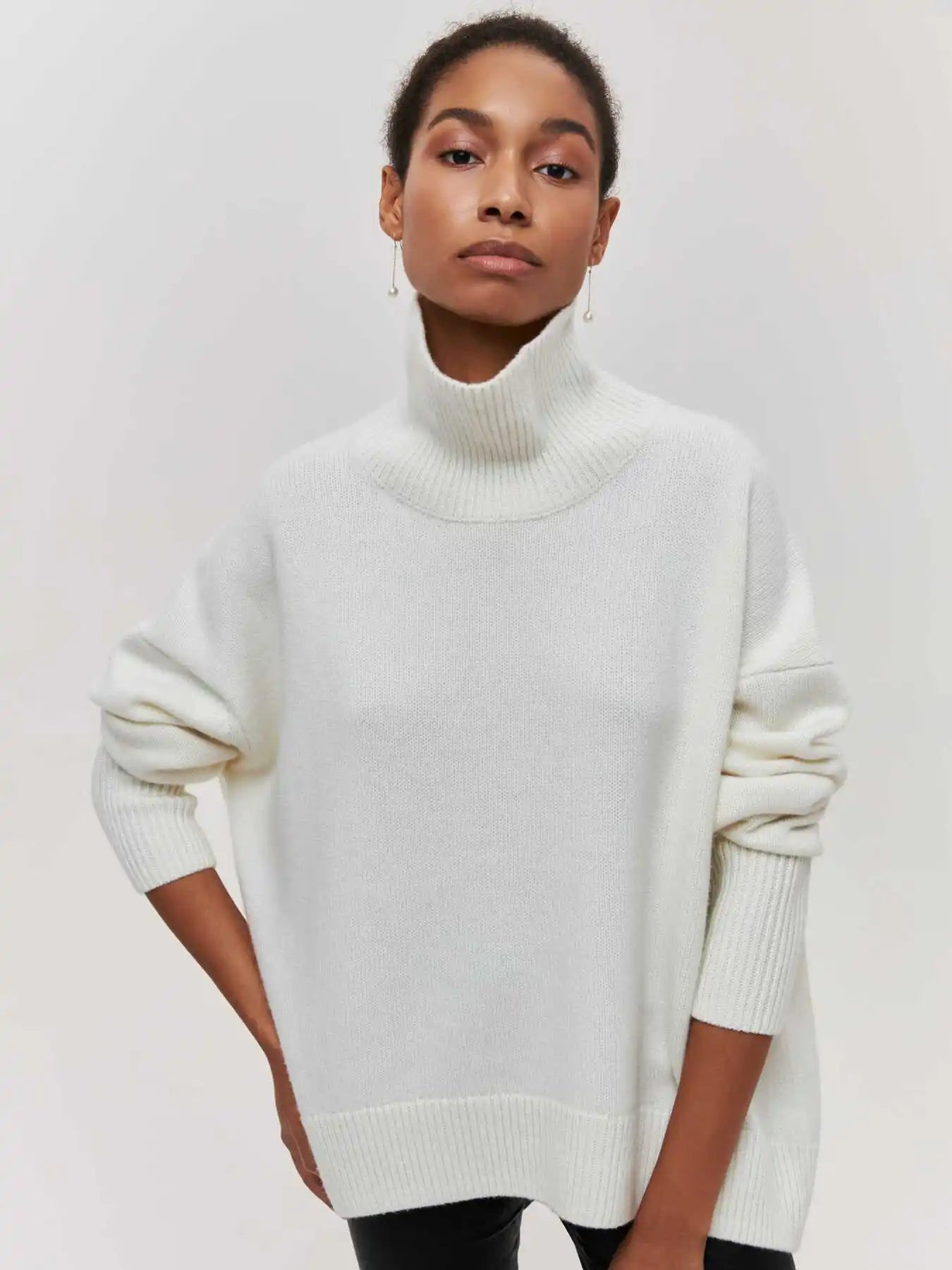 Lara Oversized Turtleneck Sweater