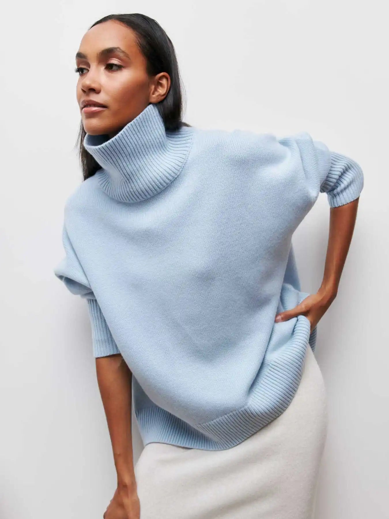 Lara Oversized Turtleneck Sweater