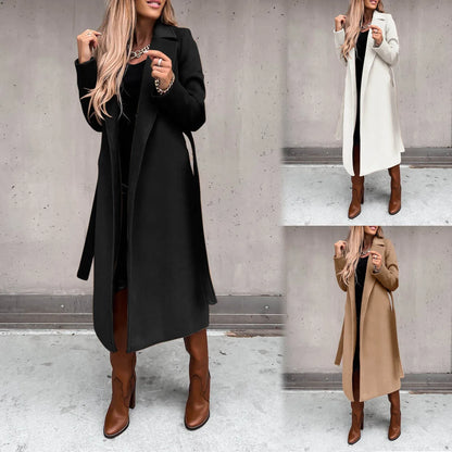 Maria | Women’s Faux Wool Trench Coat