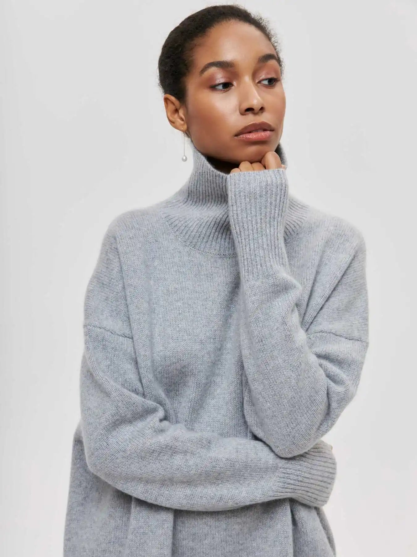 Lara Oversized Turtleneck Sweater